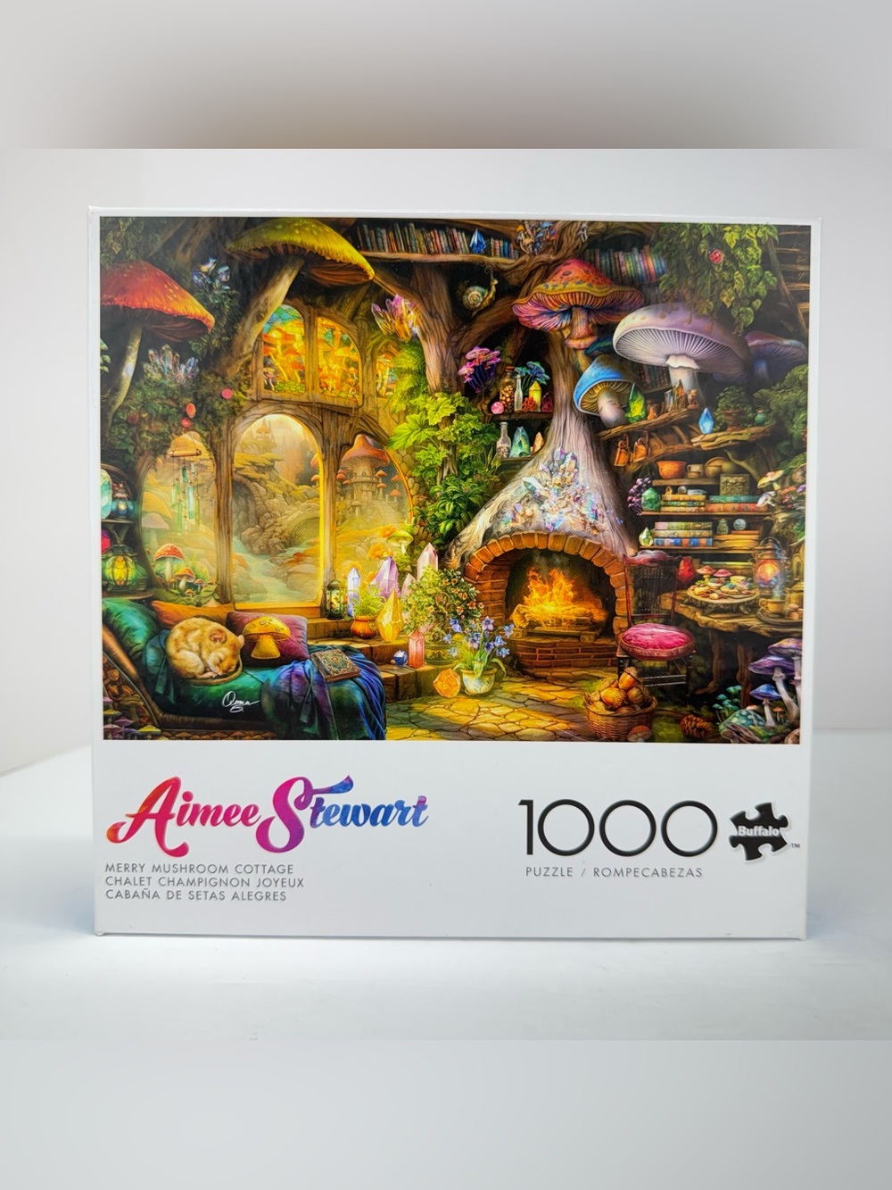 Aimee Stewart 1000-Piece Puzzles - Colorful Mushroom Cottages (Multicolor) - Picture 2 of 7